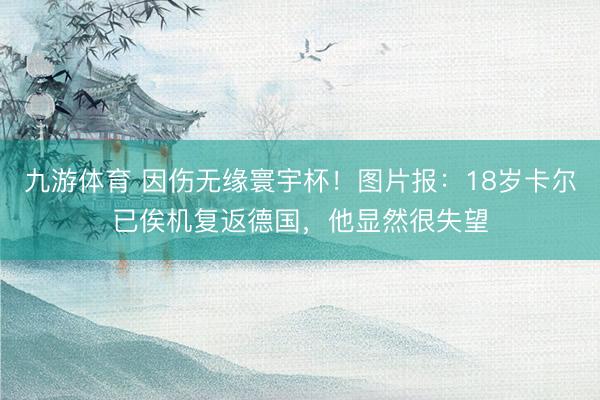 九游体育 因伤无缘寰宇杯！图片报：18岁卡尔已俟机复返德国，他显然很失望